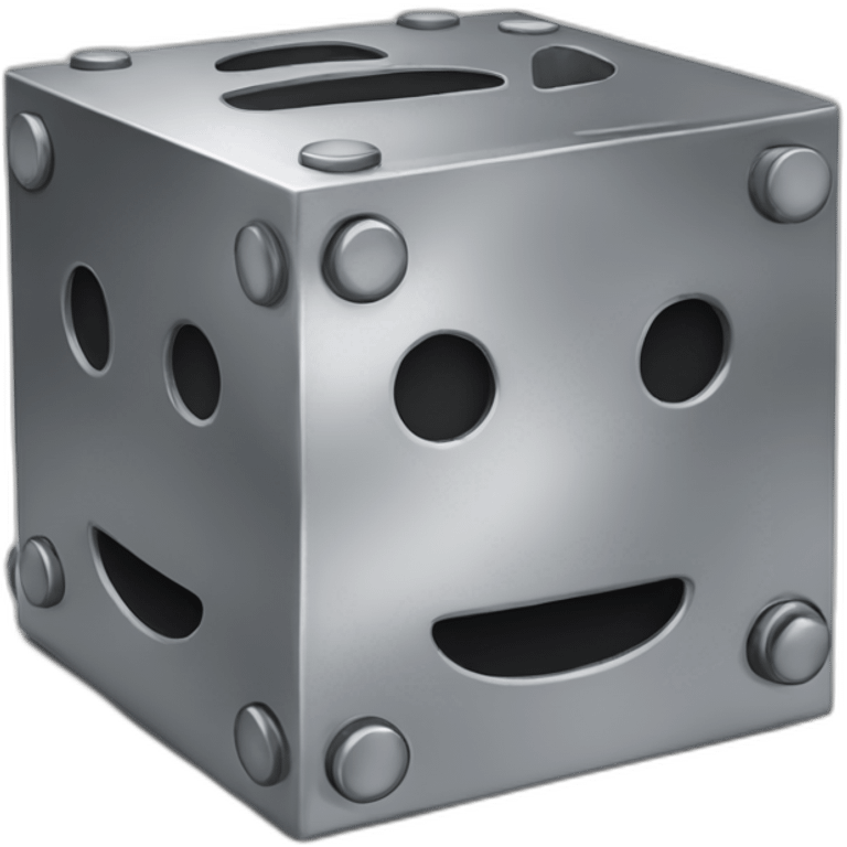 Idea-maker-in-steel-cube emoji