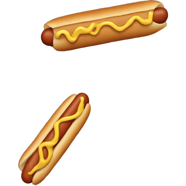 Glue on hotdog emoji