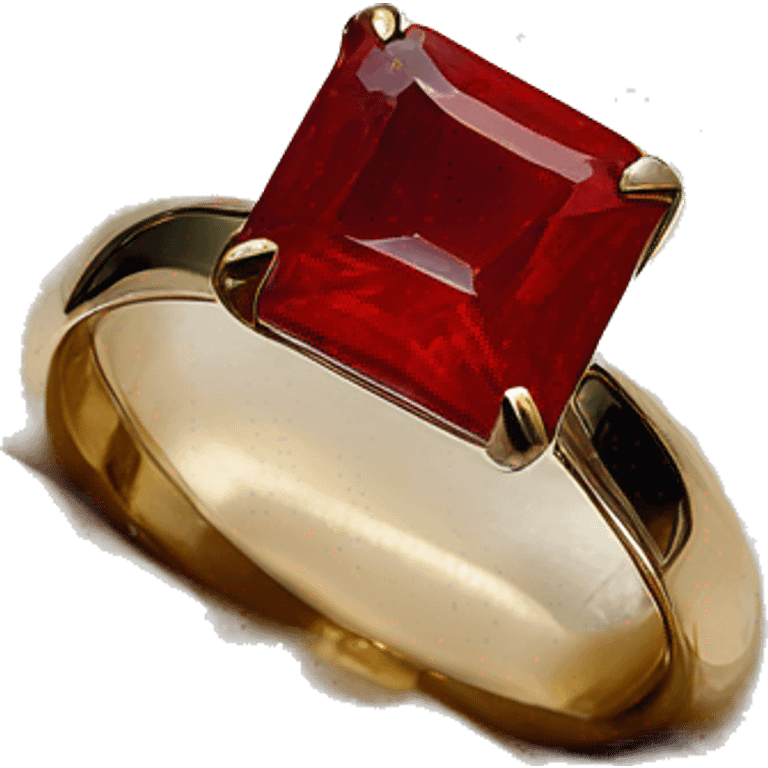 Cartier ring in red Cartier box emoji