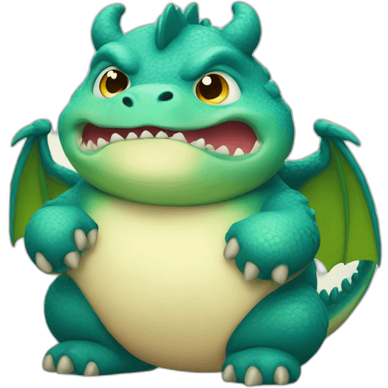 Chubby dragon emoji