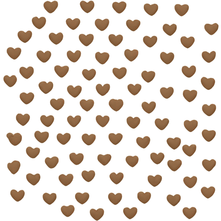 beige heart  emoji