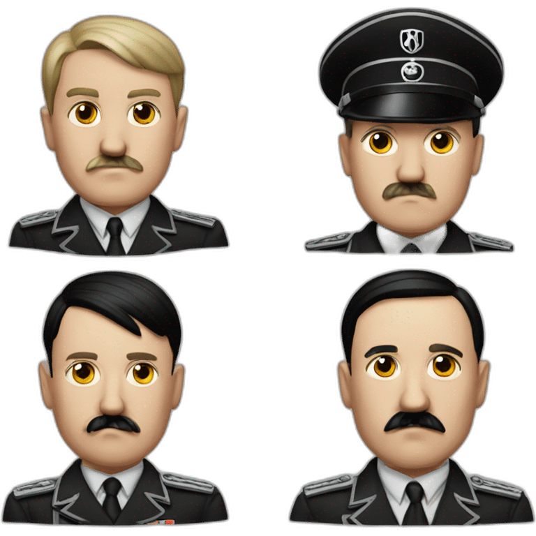 Adolf hitler a a human emoji