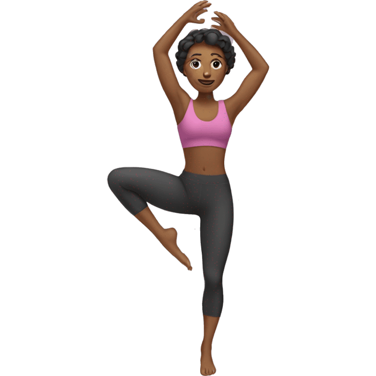 
woman doing pilates emoji