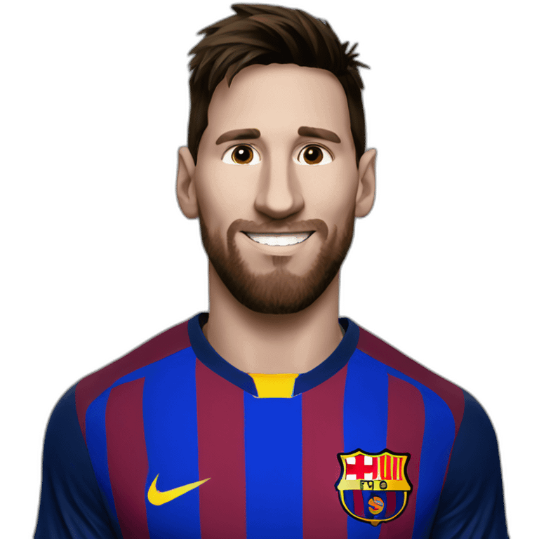 Messi black emoji