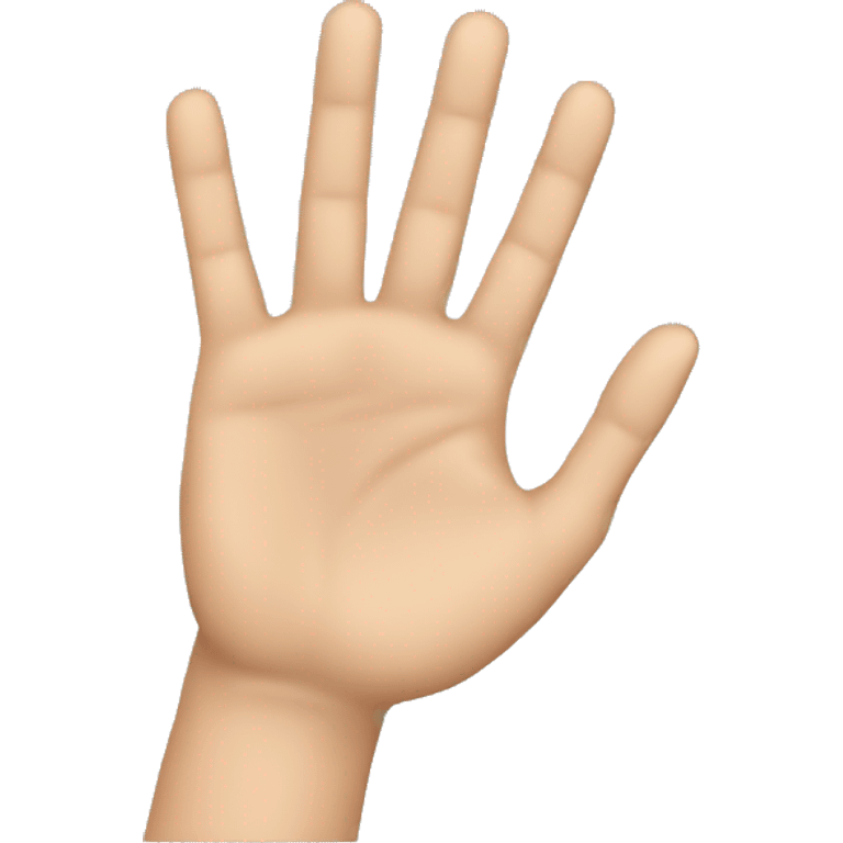 Generate emoji side view of the hand palm emoji