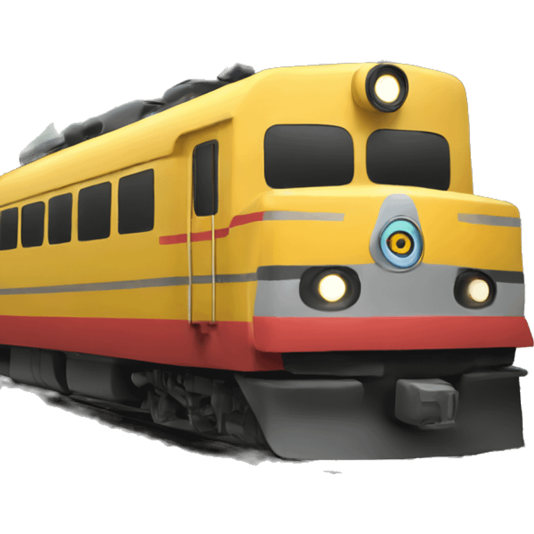 A train going off the rails emoji