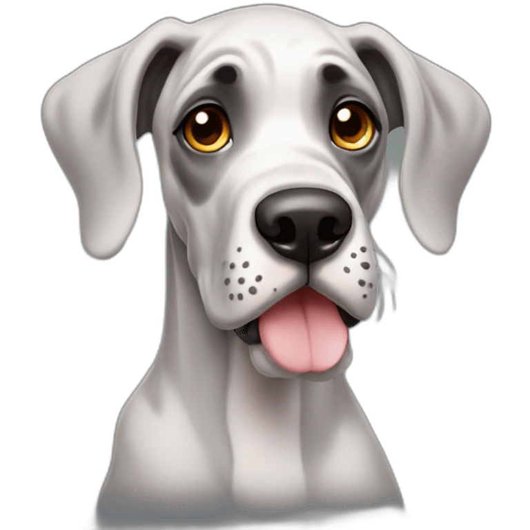 Cute little Great Dane emoji