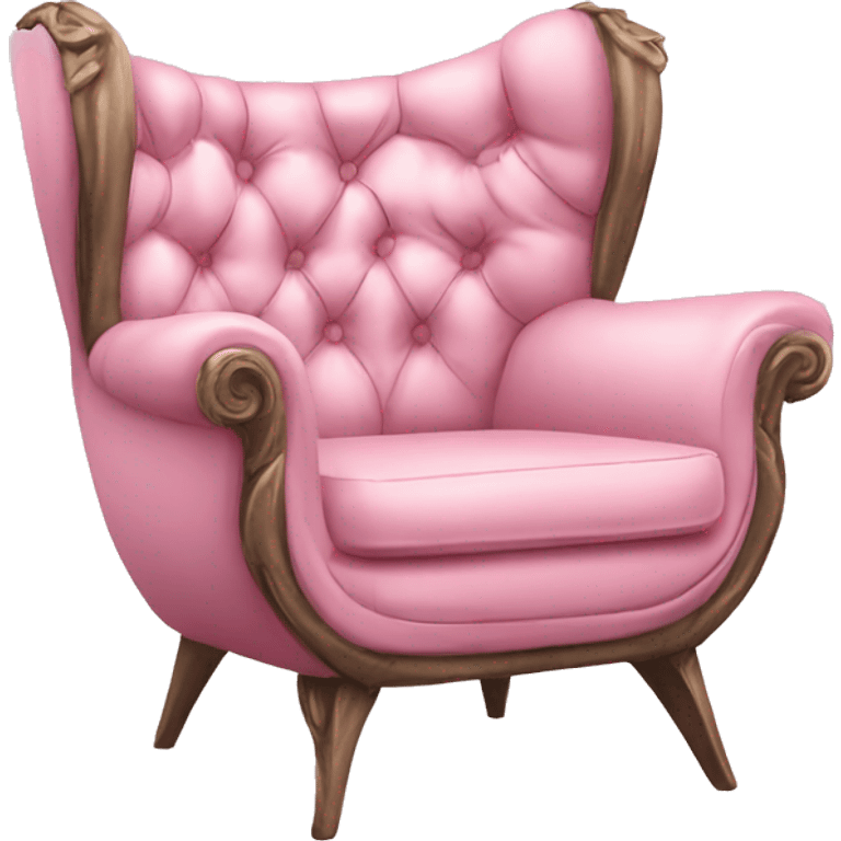 Coquette chair pink emoji