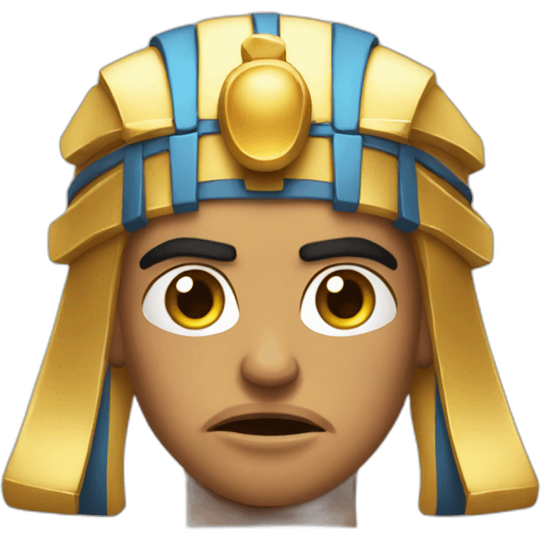 angry pharaon with tears emoji