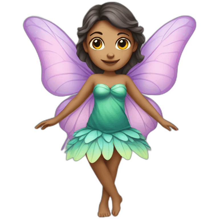 Female fairy with butterfly wings emoji