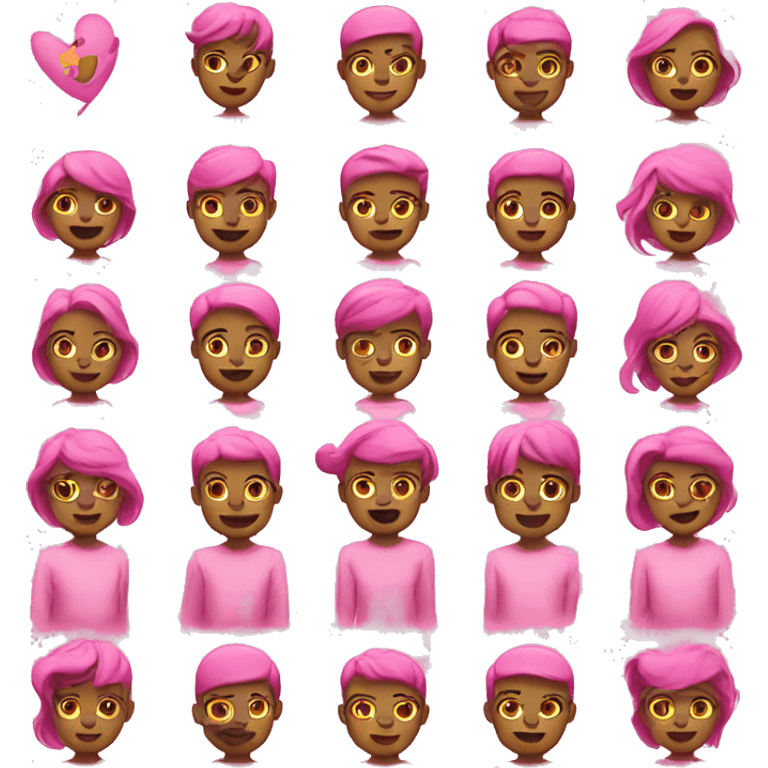 make a pink emojis emoji