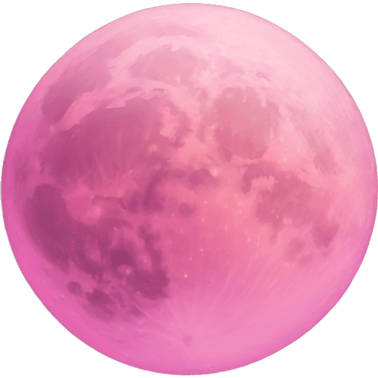 Pink moon emoji