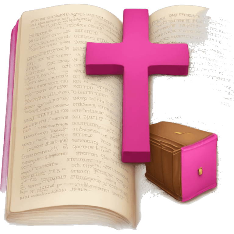 pink bible emoji