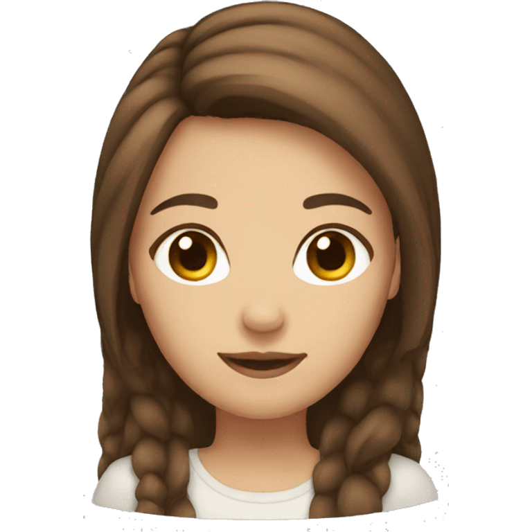 brown hair girl  emoji