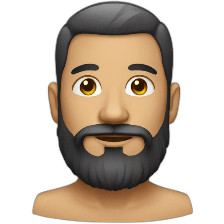 men with beard and tattoo emoji