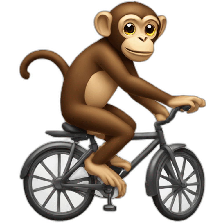 Monkey on bike emoji