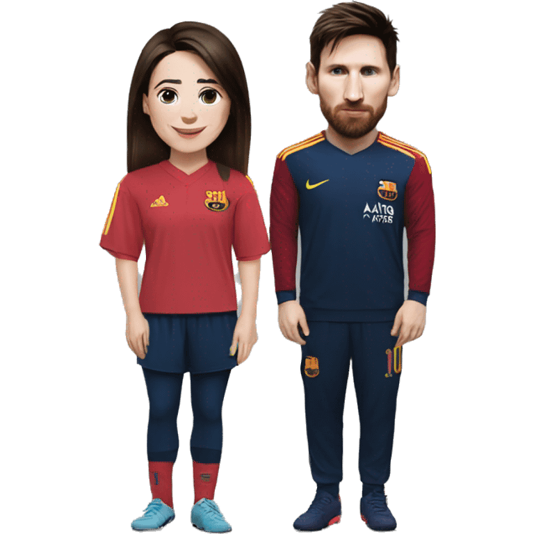 Messi And Maia Sandu emoji