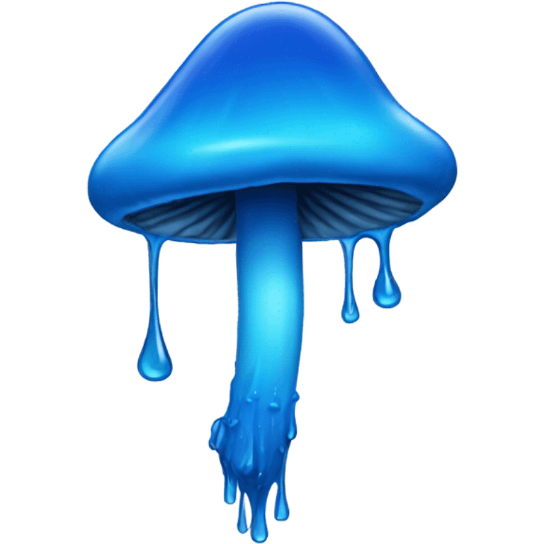 blue drip mushroom emoji