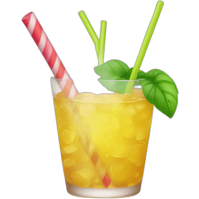 coctail straw emoji