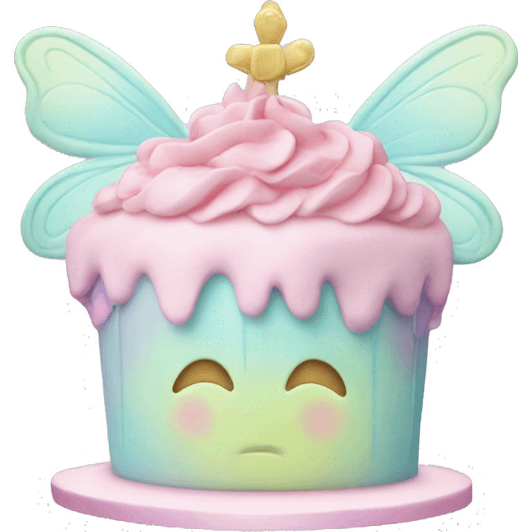 Fairy pastel cake emoji