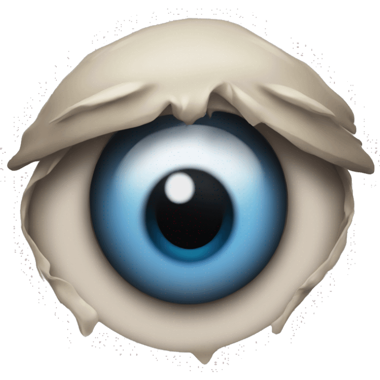 Eye with smeared maskara emoji