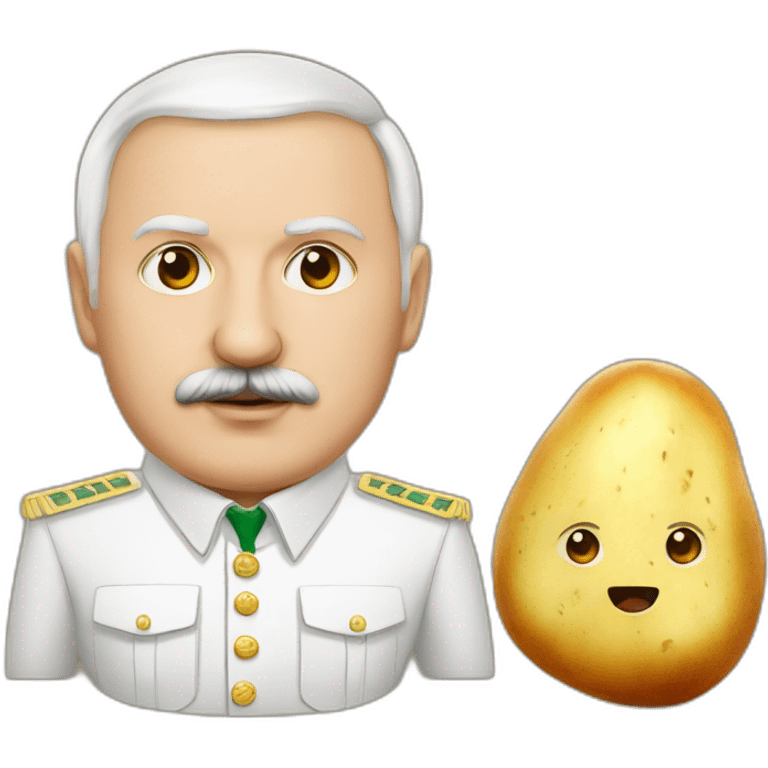 Lukashenko and potato emoji