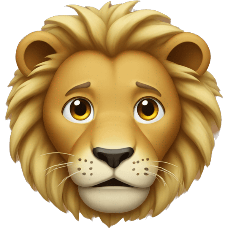 Lion crying  emoji