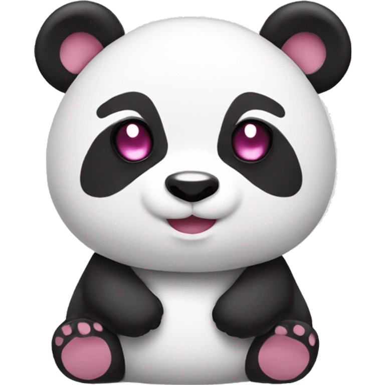 pink and white panda bear emoji