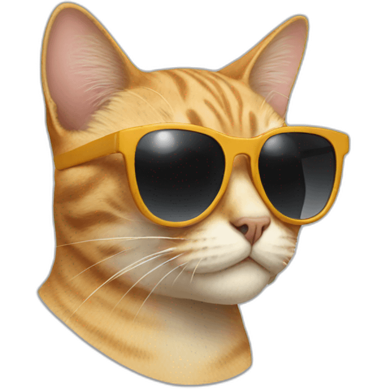 Cat with sunglasses emoji