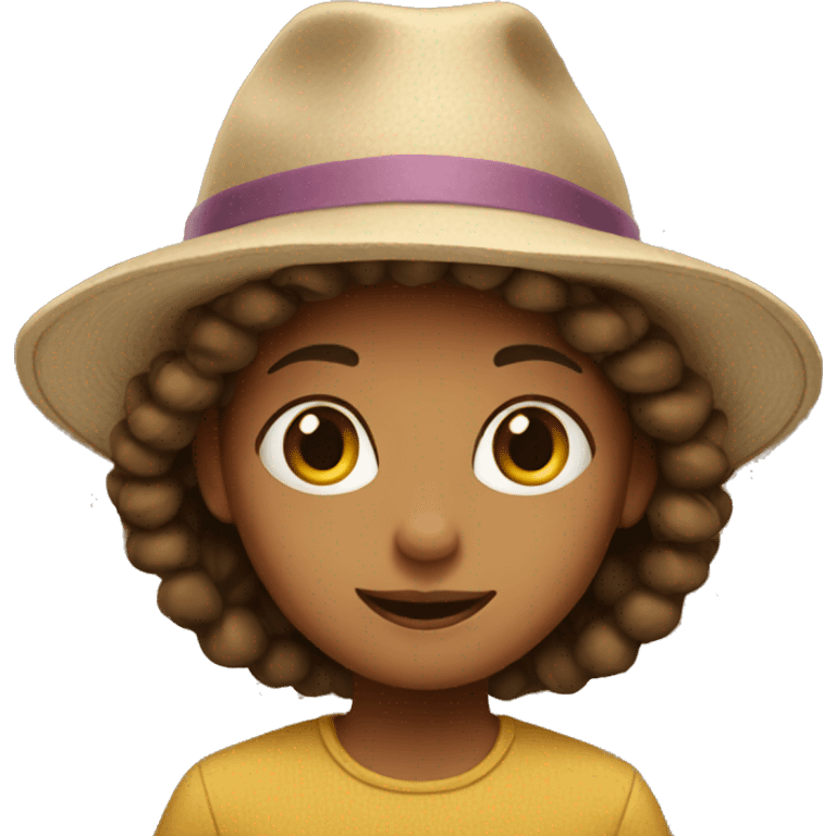 girl in hat emoji