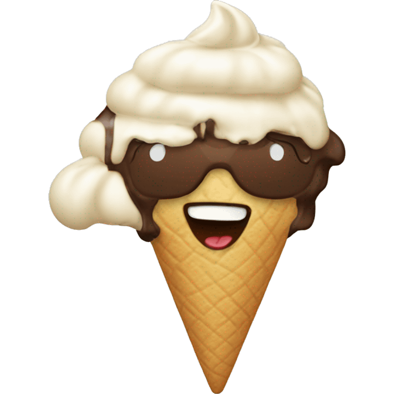 Ice spice eating ice cream emoji