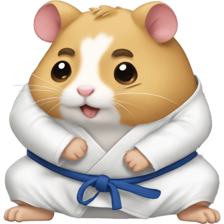 Judo of two hamsters emoji