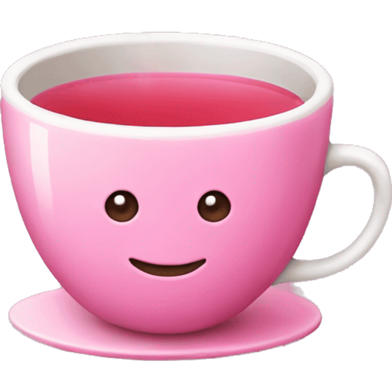 Pink tea emoji