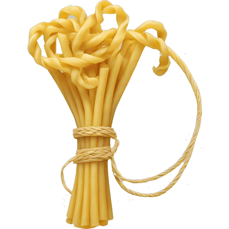 Pasta holding lasso  emoji