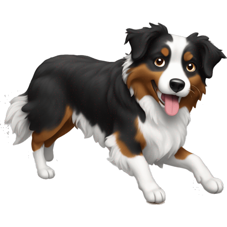 Anvil with Jumping Australian shepherd  emoji