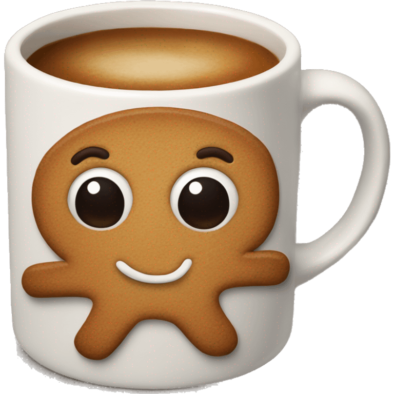 gingerbread in a mug  emoji