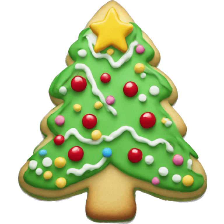 Christmas tree sugar cookie  emoji