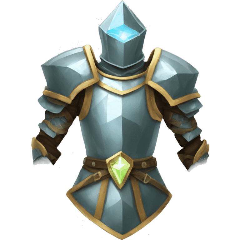 Diamond glowing medival armor emoji