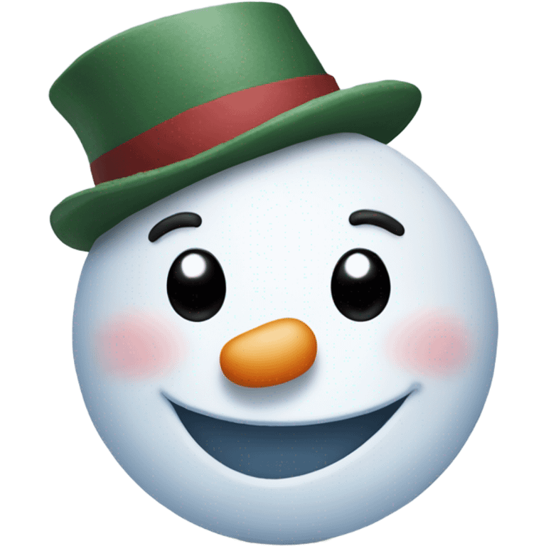 Snowman wink thumb up emoji