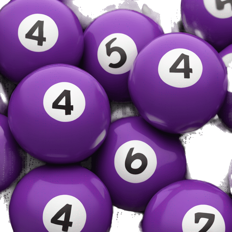 Purple Billard ball with number 4 on it emoji