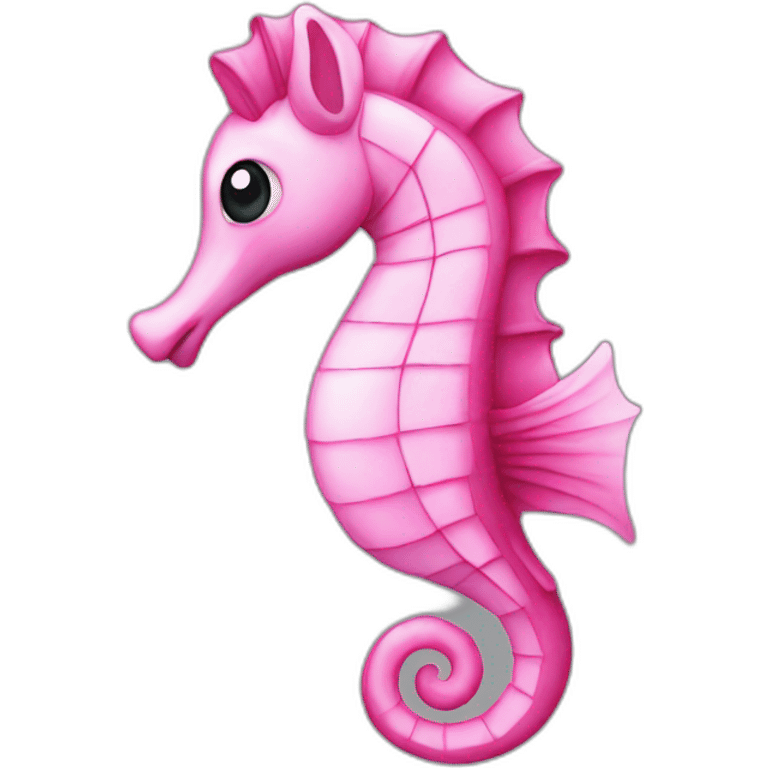 Sea horse pink emoji