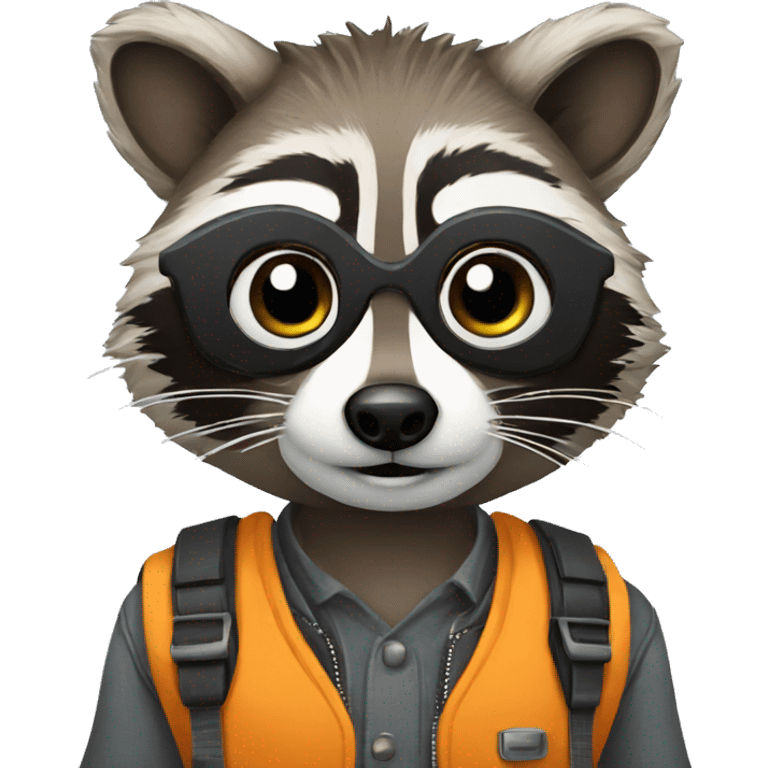 raccoon software developer emoji