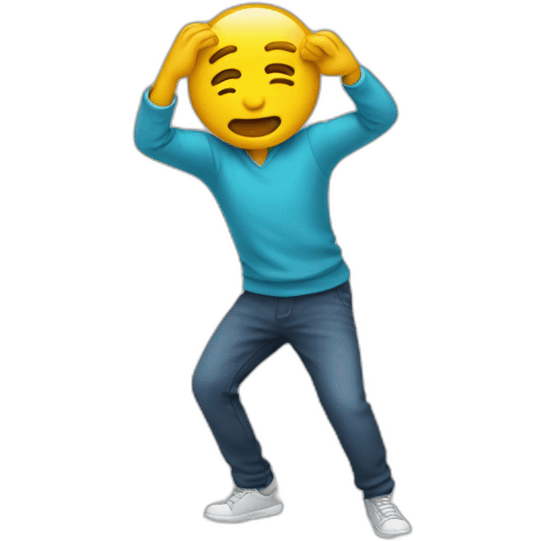 person who dabs emoji