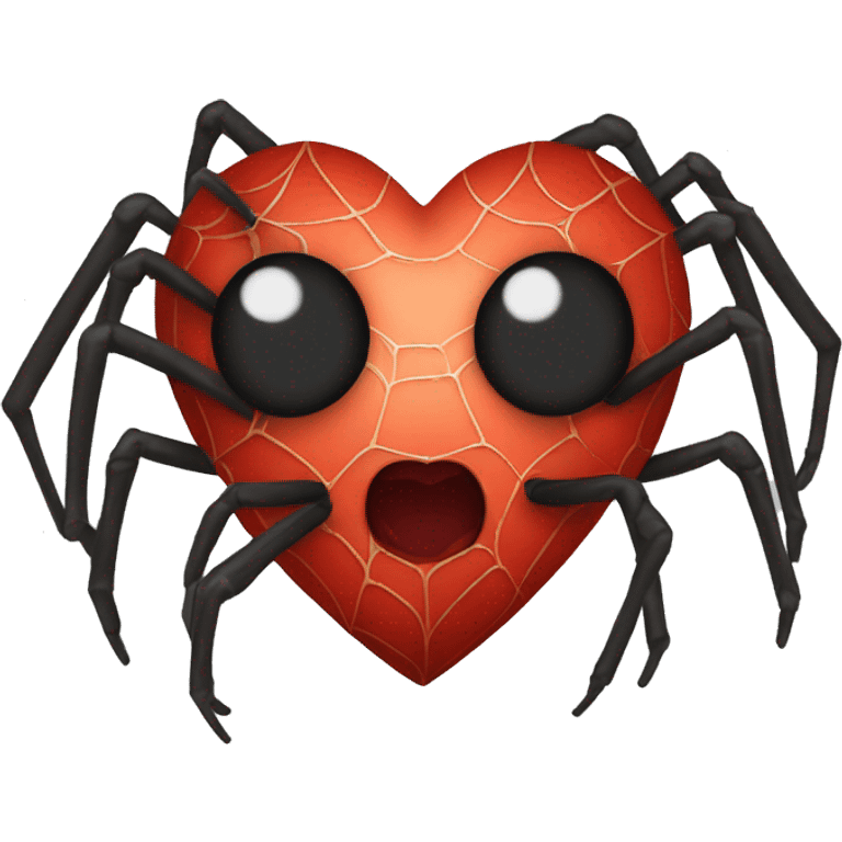 Spider heart emoji