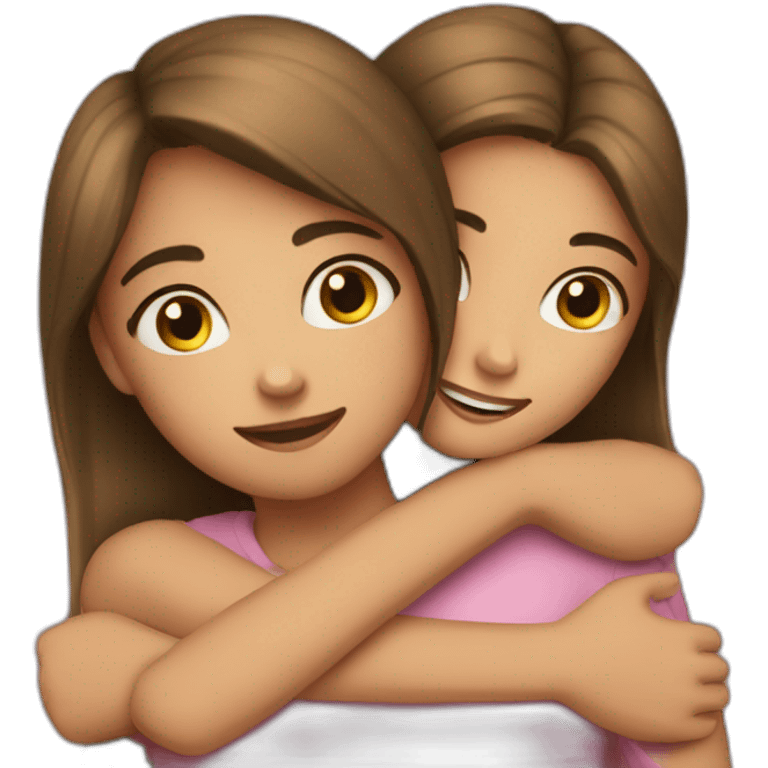 Girls hug emoji