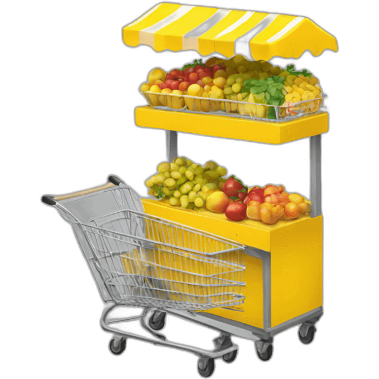 yellow-cart-mart emoji