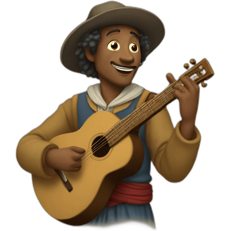 Troubadour du moyen âge  emoji