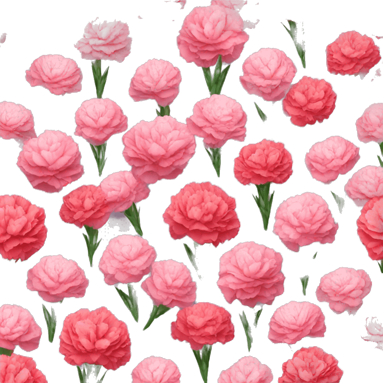 carnation bouquet colorfull emoji