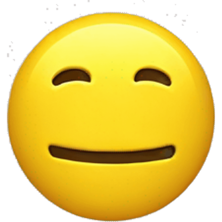 Un smiley jaune choqué emoji