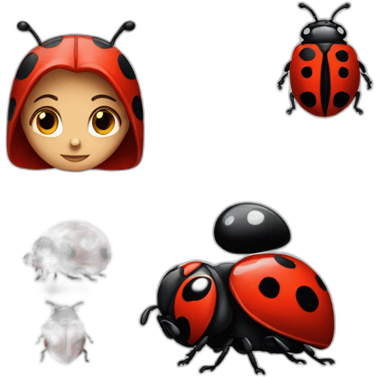 Miraculous lady bug emoji